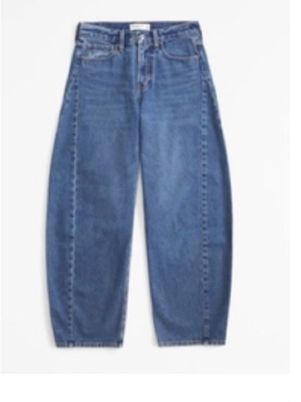 Abercrombie & Fitch (A&F) Mid-Rise Barrel Jeans. 26 Short. Like new.